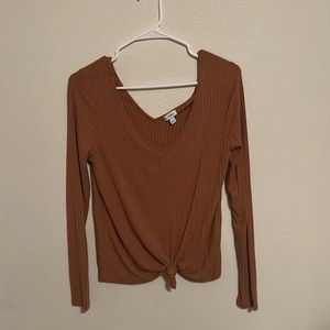 Orange, long sleeve comfy top